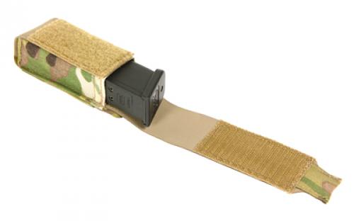 Blue Force Gear Single Magazine Flap Pouch, Helium Whisper Attachment, Fits (1) Pistol Magazines, Elastic Construction, Multicam HW-M-PISTOL-1-MC