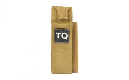 Blue Force Gear Tourniquet Pouch, Matte Finish, Coyote Tan, Helium Whisper Material HW-TQH-TNOW-EMPTY-CB