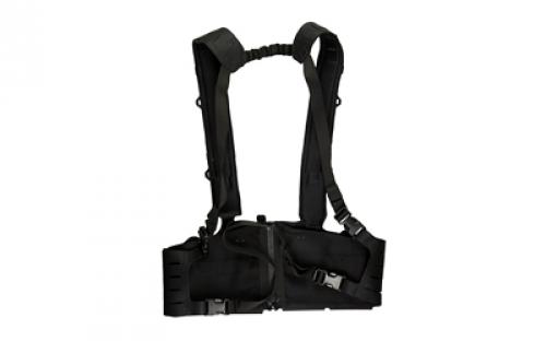 Blue Force Gear 10 Speed Split Front Chest Rig, Fits (3) SR-25 Magazines, Cordura Construction, Black MM-TSP-CHESTRIG-SR25-01-BK