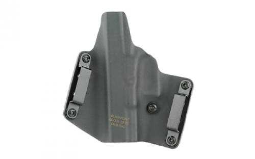 BlackPoint Tactical Standard OWB Holster, Fits Glock 19/23/32, Right Hand, Black Kydex, with 1.75" Belt Loops, 15 Degree Cant 100101