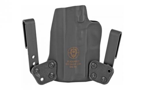 BlackPoint Tactical Mini Wing IWB Holster, Fits Sig P229, Right Hand, Black Kydex, 15 Degree Cant 101422