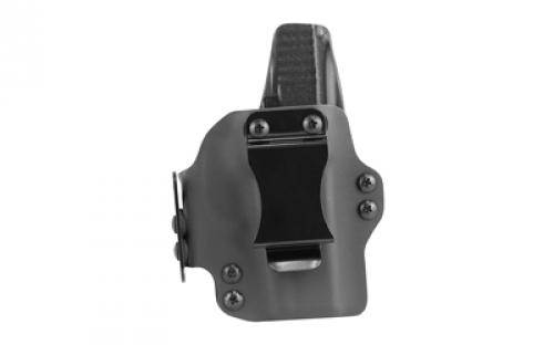BlackPoint Tactical Dual Point Belt Holster, Fits Glock 43, Leather/Kydex, Right Hand, Black 104869