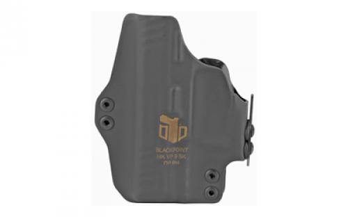 BlackPoint Tactical Dual Point AIWB Holster, Appendix Inside the Waist Band, Fits HK VP9SK, Includes 1.75 OWB Loops to Convert to Low Profile OWB, Black Finish 105239