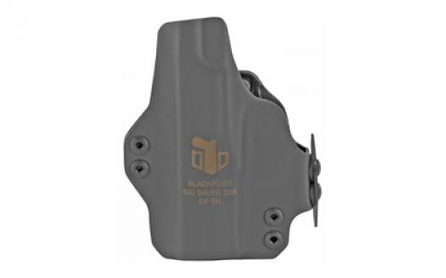 BlackPoint Tactical Dual Point AIWB Holster, Appendix Inside the Waist Band, Fits Sig P365, Includes 1.75 OWB Loops to Convert to Low Profile OWB, Black Finish 105979
