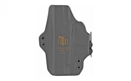 BlackPoint Tactical Dual Point AIWB Holster, Appendix Inside the Waist Band, Fits Glock 48, Includes 1.75 OWB Loops to Convert to Low Profile OWB, Black Finish 115838