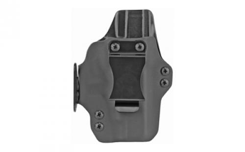 BlackPoint Tactical Dual Point AIWB Holster, Appendix Inside the Waist Band, Fits Glock 48, Includes 1.75" OWB Loops to Convert to Low Profile OWB, Black Finish 115838