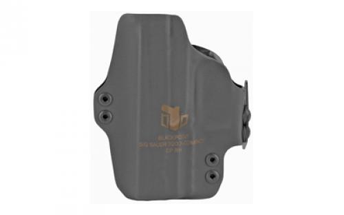 BlackPoint Tactical Dual Point AIWB Holster, Appendix Inside the Waist Band, Fits Sig P320 X-Compact, Includes 1.75" OWB Loops to Convert to Low Profile OWB, Black Finish 118290