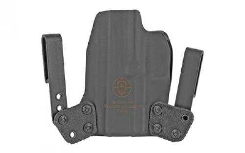 BlackPoint Tactical Mini Wing IWB Holster, Fits Sig P320 X-Carry, Right Hand, Black Kydex, 15 Degree Cant 118692