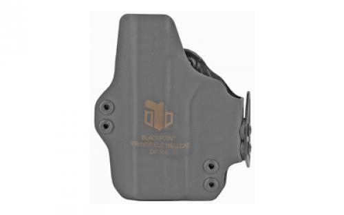 BlackPoint Tactical Dual Point AIWB Holster, Appendix Inside the Waist Band, Fits Springfield Hellcat, Includes 1.75 OWB Loops to Convert to Low Profile OWB, Black Finish 122231