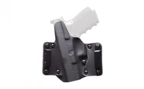 BlackPoint Tactical Leather Wing OWB, Outside Waistband Holster, Fits Sig P320 XTEN, Right Hand, Black 155520