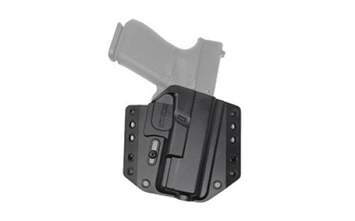 Bravo Concealment BCA, OWB Concealment Holster, 1.5 Belt Loops, Fits Glock 19/19X/23/32/45 Right Hand, Black, Polymer, Does not fit Glock Gen 5 40SW BC10-1001