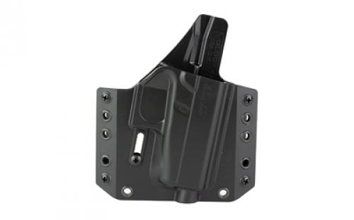 Bravo Concealment BCA, OWB Concealment Holster, 1.5 Belt Loops, Fits Glock 43, Right Hand, Black, Polymer BC10-1004