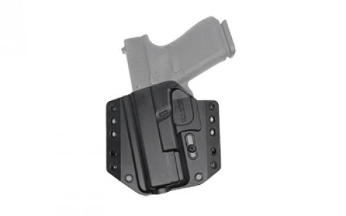 Bravo Concealment BCA, OWB Concealment Holster, 1.5 Belt Loops, Fits Glock 19/19X/23/32/45 Left Hand, Black, Polymer, Does not fit Glock Gen 5 40SW BC10-1005