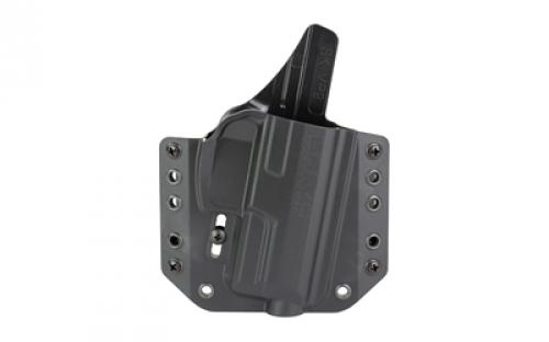 Bravo Concealment BCA, OWB Concealment Holster, 1.5 Belt Loops, Fits HK VP9SK, Right Hand, Black, Polymer BC10-1007