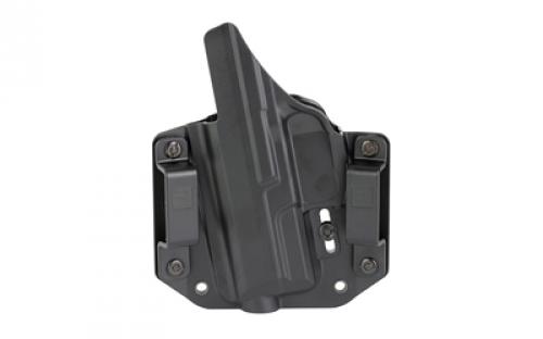 Bravo Concealment BCA, OWB Concealment Holster, 1.5" Belt Loops, Fits HK VP9SK, Right Hand, Black, Polymer BC10-1007