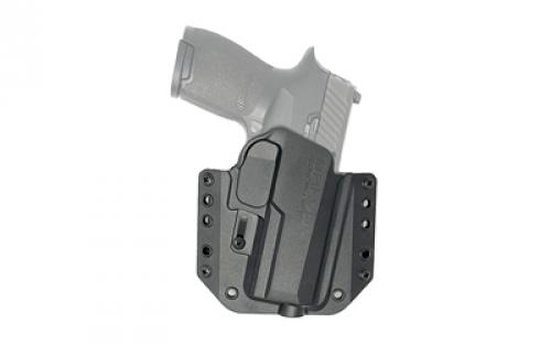 Bravo Concealment BCA, OWB Concealment Holster, 1.5 Belt Loops, Fits Sig Sauer P320 Compact, Right Hand, Black, Polymer BC10-1008