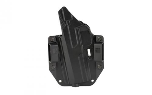 Bravo Concealment BCA, OWB Concealment Holster, 1.5" Belt Loops, Fits Sig Sauer P320 Full Size, Right Hand, Black, Polymer BC10-1009