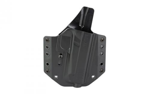 Bravo Concealment BCA, OWB Concealment Holster, 1.5 Belt Loops, Fits Glock 43/43X/48, Right Hand, Black, Polymer, Does not fit Glock 43X MOS w/Rail or 48 MOS w/Rail BC10-1023