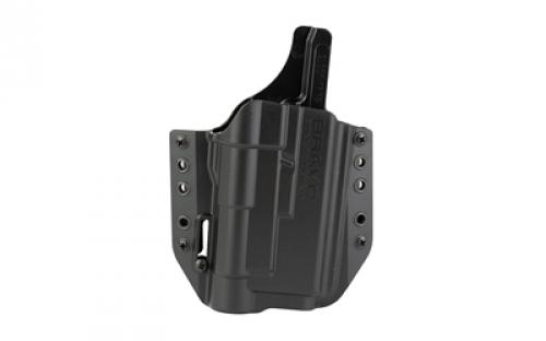 Bravo Concealment BCA Light Bearing, OWB Concealment Holster, 1.5 Belt Loops, Fits Glock 17/22/31/47 w/Streamlight TLR-1, Right Hand, Black, Polymer, Does not fit Glock Gen 5 40SW BC30-1004