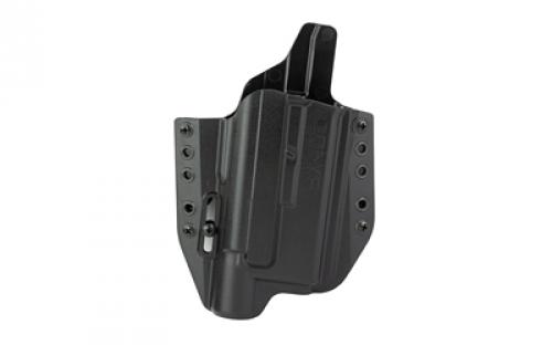 Bravo Concealment BCA Light Bearing, OWB Concealment Holster, 1.5 Belt Loops, Fits Glock 19/19X/23/32/45 w/SureFire X300, Right Hand, Black, Polymer, Does not fit Glock Gen 5 40SW BC30-1005