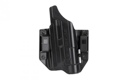 Bravo Concealment BCA Light Bearing, OWB Concealment Holster, 1.5" Belt Loops, Fits S&W M&P 9/40 Full Size w/Streamlight TLR-1, Right Hand, Black, Polymer BC30-1007