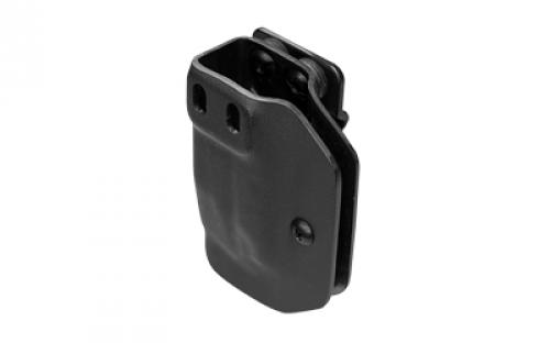 Century Arms Single Magazine Pouch, Matte Finish, Black, Kydex Construction, Fits Double Stack 9mm/40 Caliber Magazines PACN0362
