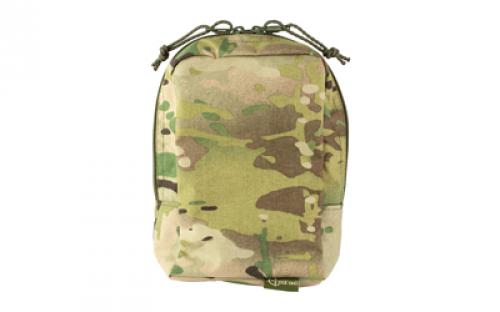 Cole-TAC Back Pouch, 8x4.5x1.5, 1000 Denier Nylon Construction, Multicam BP3003