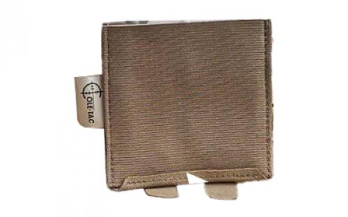 Cole-TAC Magazine Pouch, 4x4x0.2, 1000 Denier Nylon Construction, Coyote Brown MP1002