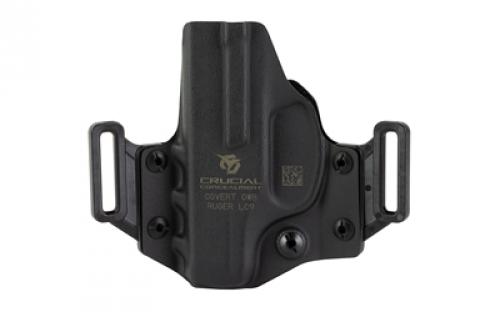 Crucial Concealment Covert OWB, Outside Waistband Holster, Right Hand, Kydex, Black, Fits Ruger LC9/EC9 1016