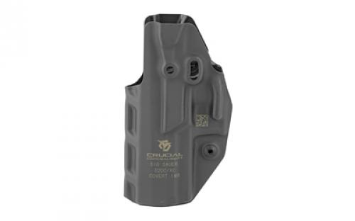 Crucial Concealment Covert IWB, Inside Waistband Holster, Ambidextrous, Kydex, Black, Fits Sig Sauer P320C/XC 1020