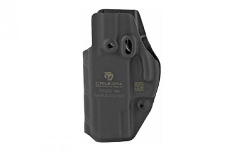 Crucial Concealment Covert IWB, Inside Waistband Holster, Ambidextrous, Kydex, Black, Fits Taurus G2C/G3C 1026