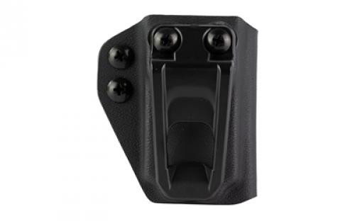 Crucial Concealment Covert Mag, Magazine Pouch, Ambidextrous, Fits Glock 43 Magazines, Kydex Construction, Black 1032
