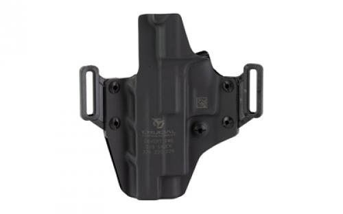 Crucial Concealment Covert, OWB, Outside Waistband Holster, Right Hand, Kydex, Black, Fits SIG SAUER P220, P226, P229 1152