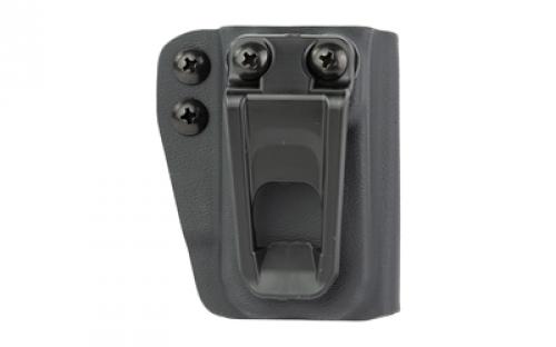 Crucial Concealment Covert Mag Pouch, Inside Waistband Magazine Pouch,, Ambidextrous, Fits 2011 Magazines and Similar, Kydex, Black 1262