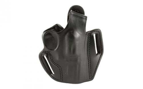 DeSantis Gunhide 001, Thumb Break Scabbard, Belt Holster, 2 Belt Slots, No Tension Screw, Fits 2 S&W K Frame, Taurus 617, 445, 450, 817, Right Hand, Black Leather 001BA12Z0