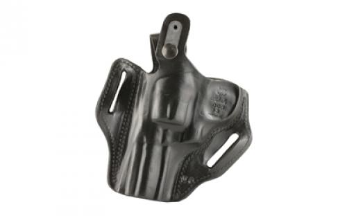 DeSantis Gunhide Thumb Break Scabbard Belt Holster, Fits 3" Colt Python, 3" Ruger GP100, 2 1/2-3" S&W L Frame, Right Hand, Black Leather 001BA33Z0