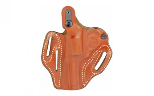 DeSantis Gunhide 001, Thumb Break Scabbard, Belt Holster, Fits S&W J-Frame, Right Hand, Tan Leather 001TA03Z0
