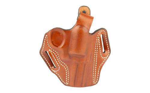 DeSantis Gunhide 001, Thumb Break Scabbard, Belt Holster, 2 Belt Slots, No Tension Screw, Fits 3 S&W L Frame, Ruger GP-100, Dan Wesson 15/2, 15/2V, 15/2VH, 2-3 Colt Python, Right Hand, Tan Leather 001TA33Z0