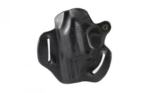 DeSantis Gunhide 002, Speed Scabbard, Belt Holster, 2 Belt Slots, Tension Adjustment Screw, Fits 1 7/8-2 1/4" S&W J Frame, 2" Taurus 85, 85CH, Right Hand, Black Leather 002BA02Z0