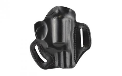 DeSantis Gunhide 002, Speed Scabbard, Belt Holster, 2 Belt Slots, No Tension Screw, Fits 2 1/4 Ruger SP101, Taurus 645, 2 Colt Detective Special, Charter Arms Bulldog, Right Hand, Black Leather 002BA22Z0