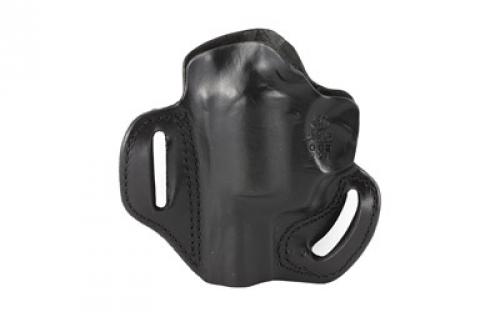 DeSantis Gunhide 002, Speed Scabbard, Belt Holster, 2 Belt Slots, No Tension Screw, Fits 2 1/4" Ruger SP101, Taurus 645, 2" Colt Detective Special, Charter Arms Bulldog, Right Hand, Black Leather 002BA22Z0