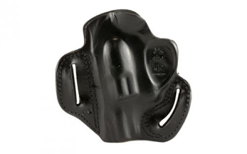 DeSantis Gunhide 002, Speed Scabbard, Belt Holster, 2 Belt Slots, No Tension Screw, Fits 1 7/8" Ruger LCR, LCRX, Right Hand, Black Leather 002BAN3Z0