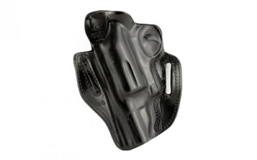 DeSantis Gunhide 002, Speed Scabbard, Belt Holster, 2 Belt Slots, No Tension Screw, Fits S&W Governor, Right Hand, Black Leather 002BAV1Z0