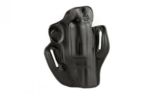 DeSantis Gunhide 002, Speed Scabbard, Belt Holster, 2 Belt Slots, No Tension Screw, Fits S&W Governor, Left Hand, Black Leather 002BBV1Z0