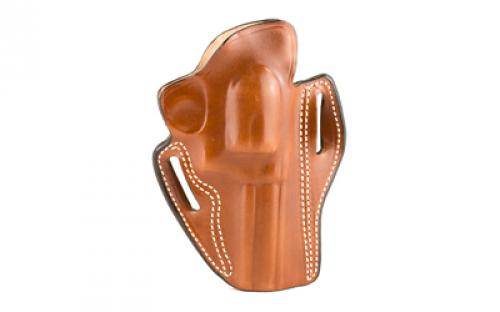 DeSantis Gunhide 002, Speed Scabbard, Belt Holster, 2 Belt Slots, No Tension Screw, Fits 4 S&W N 25/27/29/629/357PD, S&W Classic Hunter, Ruger Redhawk, Colt Anaconda, Dan Wesson 44VH, Right Hand, Tan Leather 002TA44Z0
