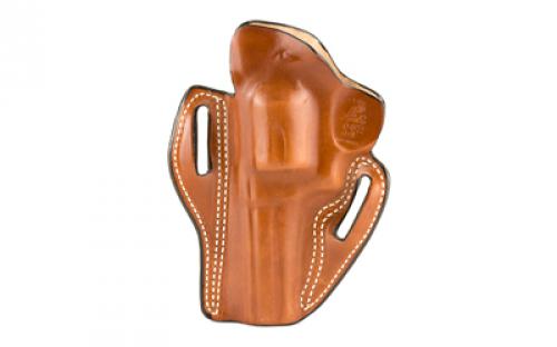 DeSantis Gunhide 002, Speed Scabbard, Belt Holster, 2 Belt Slots, No Tension Screw, Fits 4" S&W N 25/27/29/629/357PD, S&W Classic Hunter, Ruger Redhawk, Colt Anaconda, Dan Wesson 44VH, Right Hand, Tan Leather 002TA44Z0