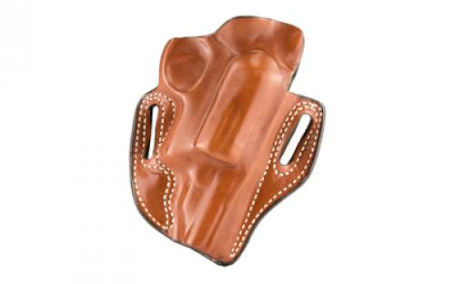 DeSantis Gunhide 002, Speed Scabbard, Belt Holster, 2 Belt Slots, No Tension Screw, Fits 2 3/4 S&W Governor, Right Hand, Tan Leather 002TAV1Z0