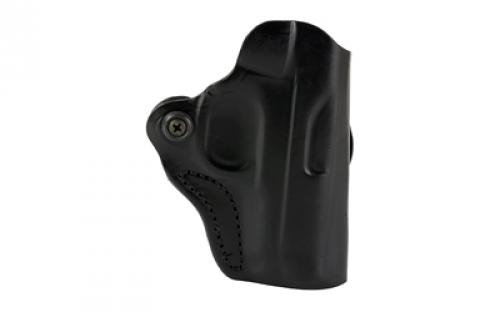 DeSantis Gunhide 019, Mini Scabbard, Belt Holster, Fits Kimber Micro 1911, Right Hand, Black Leather 019BA7DZ0