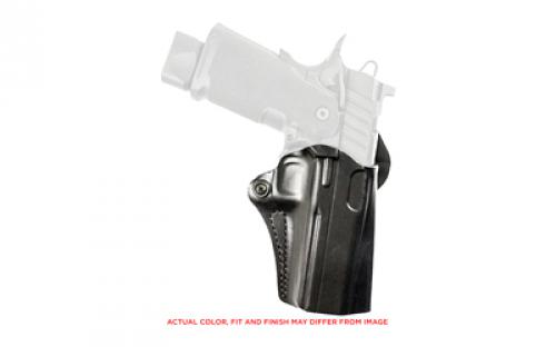 DeSantis Gunhide Mini Scabbard, Belt Holster, Fits Springfield Prodigy 4.25, Leather, Right Hand, Black 019BA7WZ0