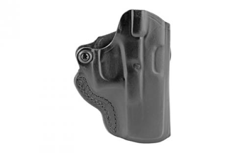 DeSantis Gunhide Mini Scabbard Belt Holster, Fits Glock 19/19x/23/36/45, Right Hand, Black Leather 019BAB6Z0